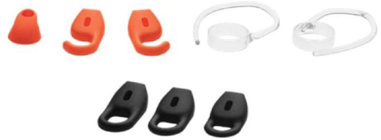 Eargel pack for Jabra STEALTH UC with 6 eargels  + 2 earhooks